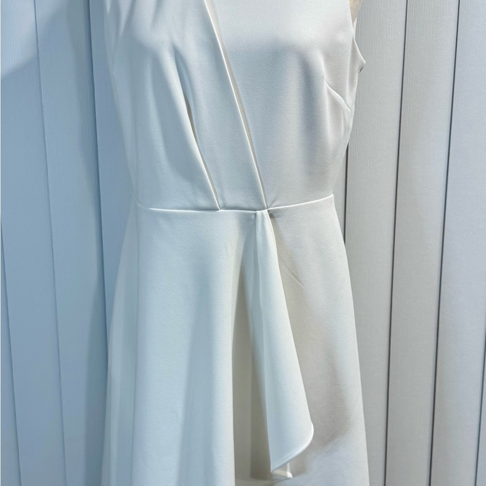 Calvin Klein Asymmetrical White Dress